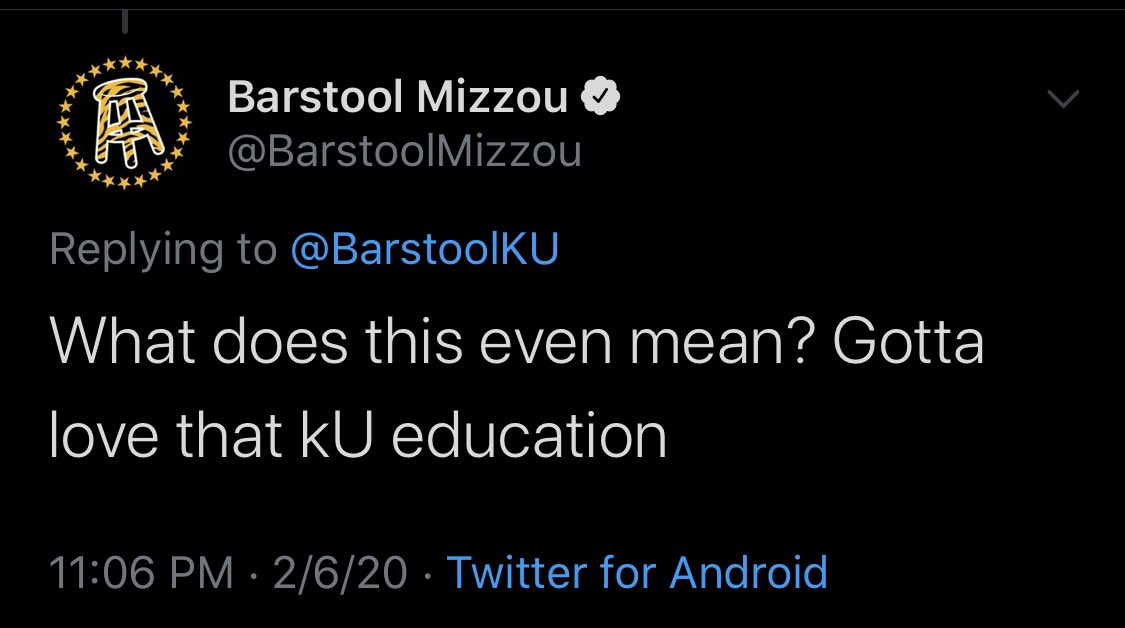 Barstool KU on Twitter "https//t.co/9YYed5RE3E…