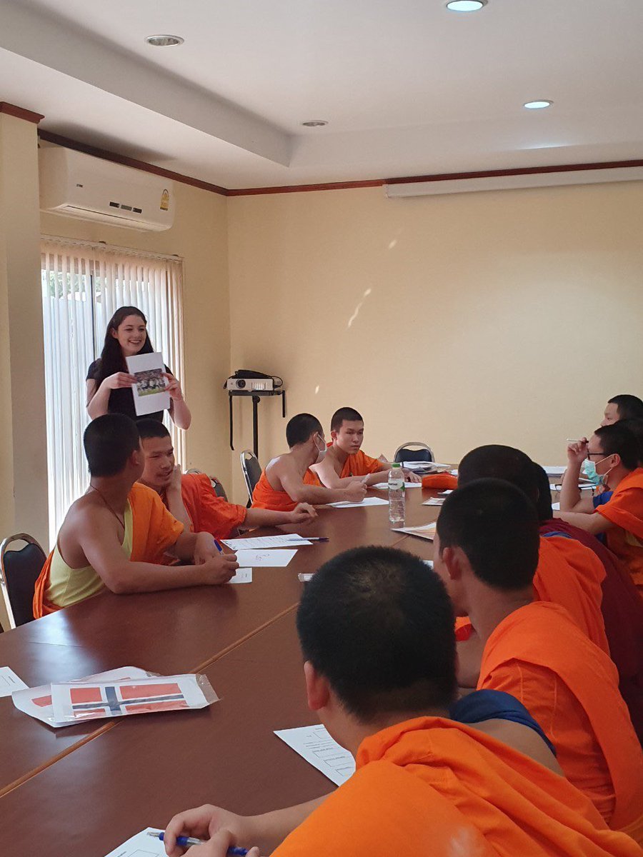 Our Volunteers ran a fun English Camp for Buddhist Monks at a temple school outside Chiang Mai, Thailand yesterday. So much Fun and So much English! VolunteerThailand.Org #friendsforasia #volunteerthailand #volunteerchiangmai #volunteerasia