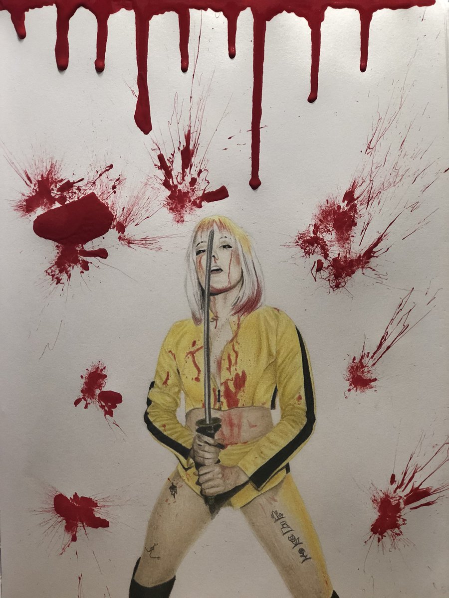 Killing Boys - colored pencil and acrylic paint