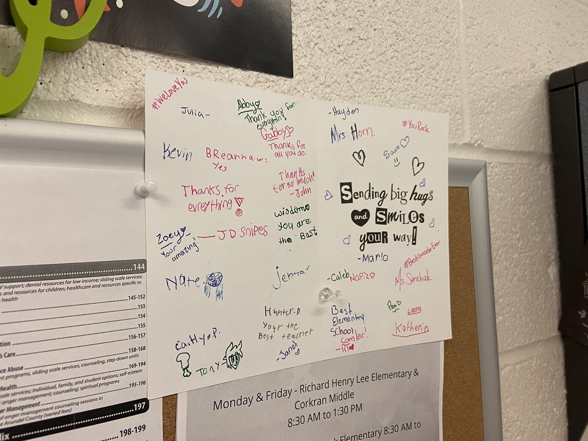 Ms. Senchak’s class sent some love to me for #NSCW2020! Thanks so much for your thoughtfulness! ❤️