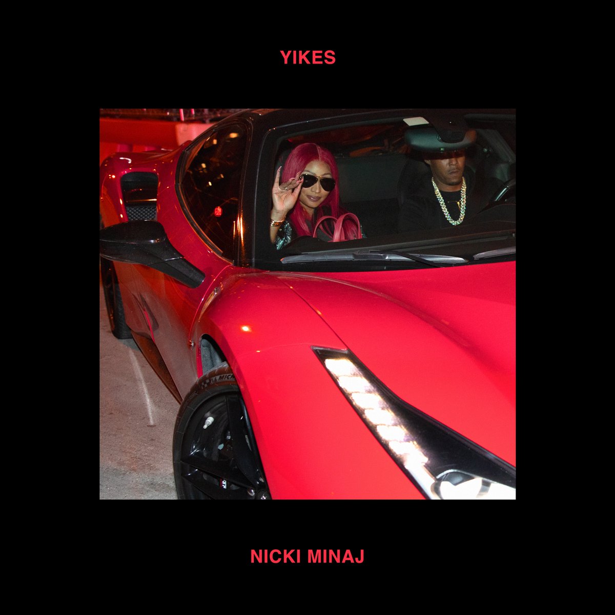Spotify's tweet photo. The Queen has arrived 👑
Listen to #Yikes from @NICKIMINAJ now https://t.co/ejaH8Pe1lm https://t.co/IrW3Gw2ZZe