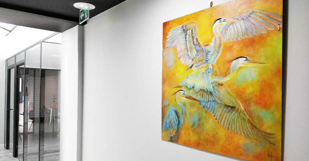 FabEntrepreneur's tweet photo. 📢 Nous accueillons une nouvelle artiste à La Fabrique des Entrepreneurs !
✨ Patricia Jean-Cabot vous présente trois collections de peintures, n'hésitez pas à venir les découvrir ! https://t.co/1RDFEPAZ8V