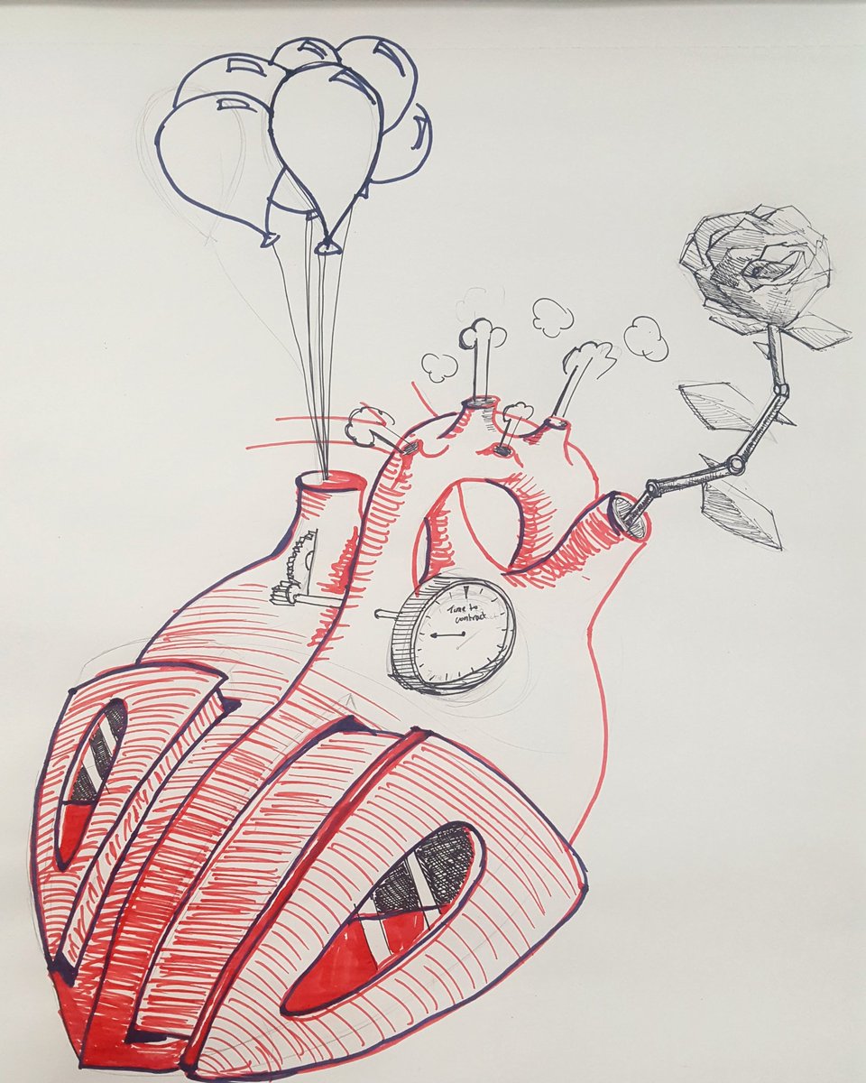 returnofcam's tweet image. #medtwitter, can you help find the artist? I keep finding #unsignedart which could be by students or staff. #creativemedics