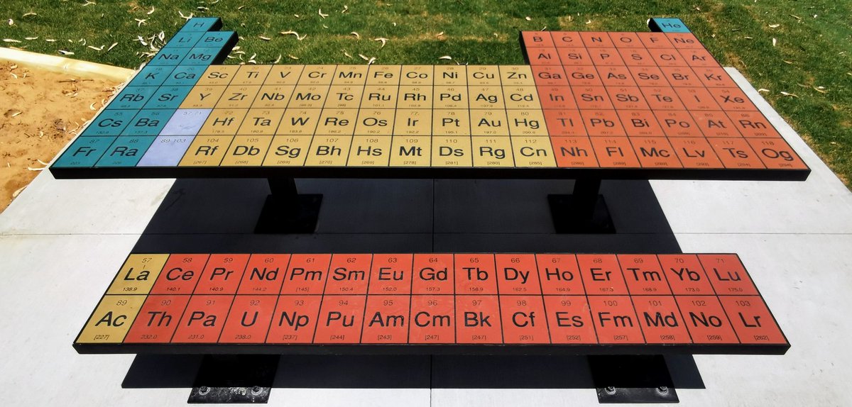 Steven Payne on X: "Today I discovered there is also a periodic table  picnic table &amp; bench outside the new Science Building at @ECU!  https://t.co/cROUHSqa6Y" / X