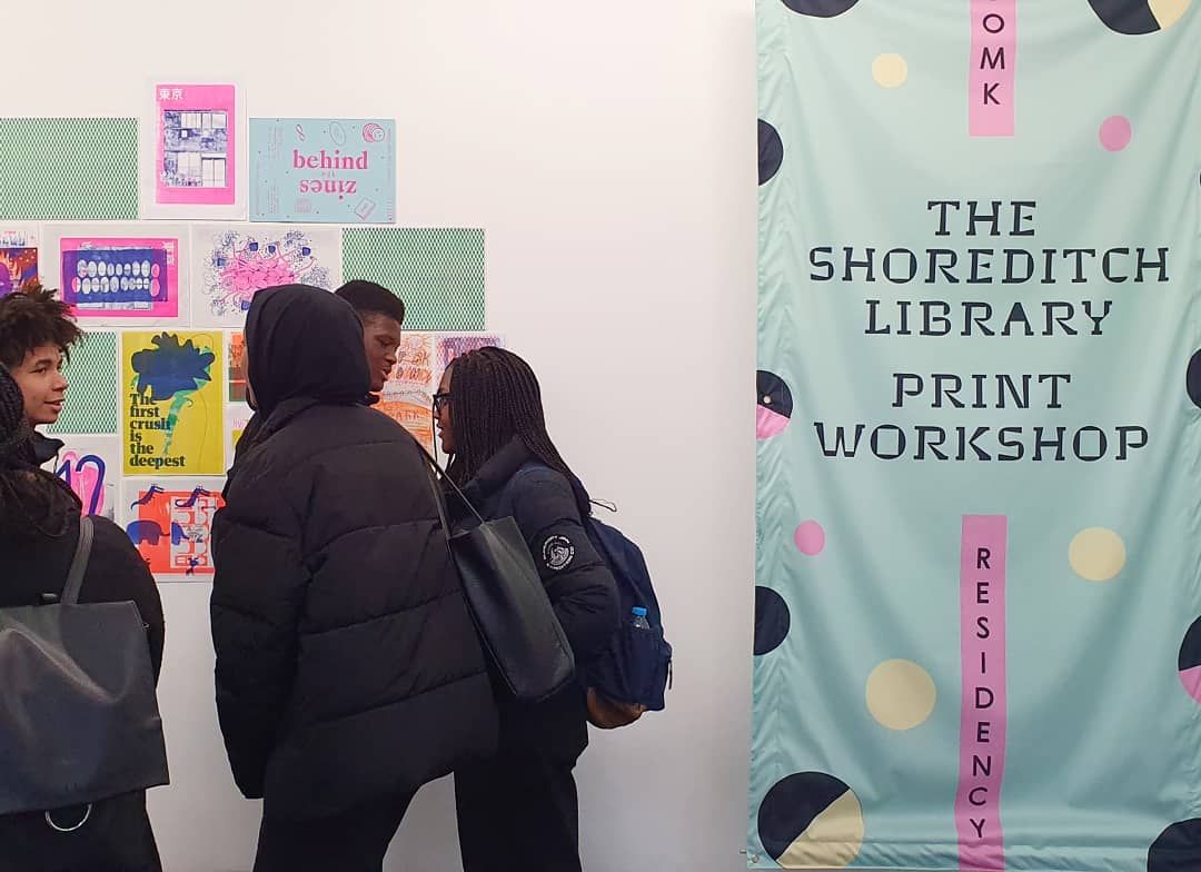 PEER_UK's tweet photo. #TheShoreditchLibraryPrintWorkshop is now open to the public! Find us @hackneylibs Shoreditch Library on Saturday 15 February, 12-2pm for the first workshop 'Make wrapping paper with #OOMK
@hackneycouncil #PEERintheLibrary https://t.co/4bhpoZHVf4