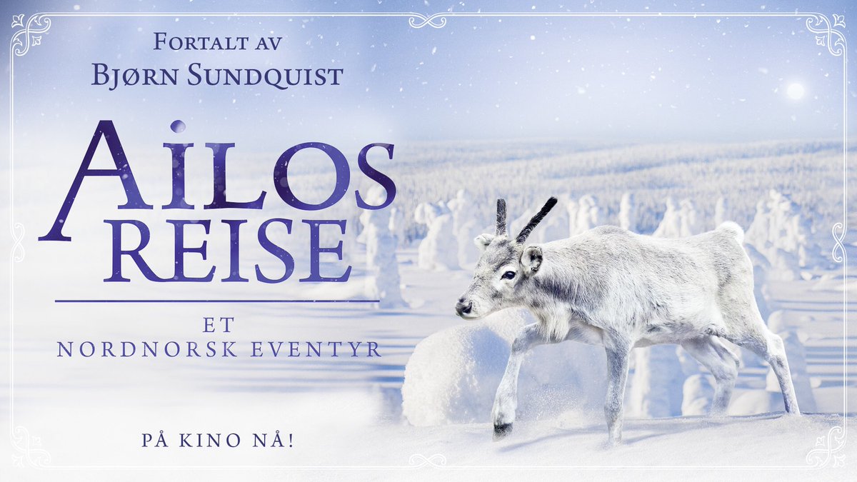 Vi er klar for en ny sesong med barnefilmklubben! Lørdag kl. 12.00 viser vi AILOS REISE - ET NORDNORSK EVENTYR på <a href="/Verdensteatret/">Verdensteatret - Cinemateket</a>. Velkommen! Les mer om filmen og se trailer her 👉 verdensteatret.no/movie/ailos-re…