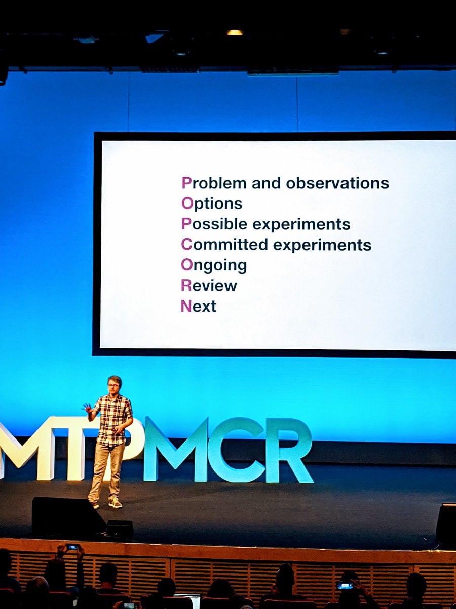 Loving the 'popcorn' <a href="/agilesensei/">Claudio Perrone</a> challenge <a href="/johncutlefish/">John Cutler</a> set at the end of his talk. Practical tips for kick starting the work that makes the work work. Great to hear him talk after being an avid reader for so long, thanks to #mtpengage #MTPengageMCR <a href="/MTPEngageMCR/">MTP Engage Manchester</a>