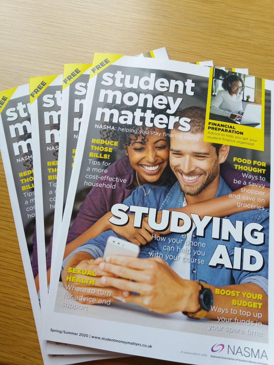 As part of National Student Money Week we have Student Money Matters magazines available. Pop along to Student Advice to pick up your free copy. Limited stock available so pop along soon to avoid disappointment!
