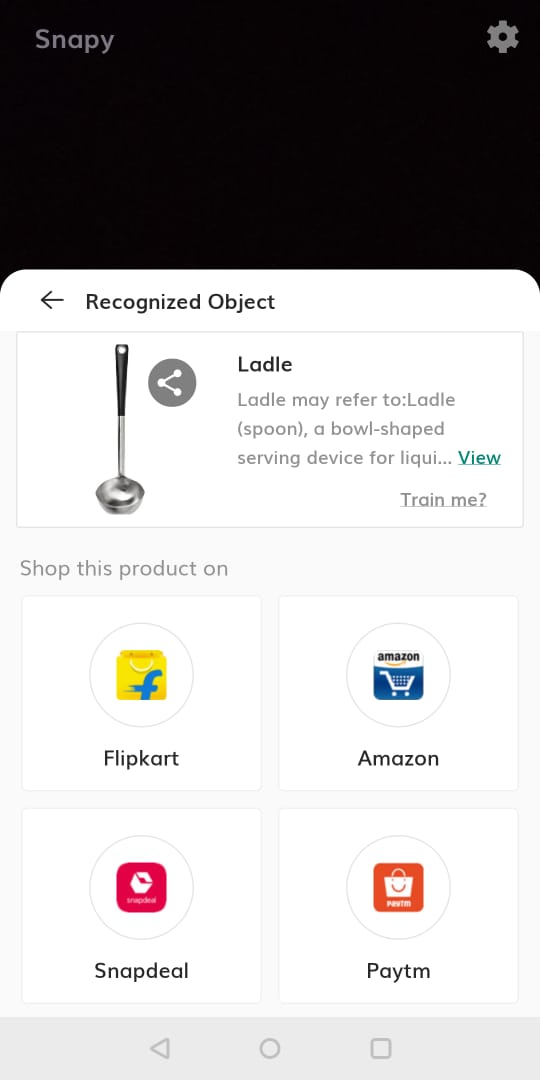 SnapyInc's tweet photo. Snapy recognizes various kitchen items like Stove, Coffee mug, Coffee pot, Ladle, Dutch oven and many more. Next time try snapy to recognize and shop from the popular e-commerce websites.
https://t.co/OApKdpbjhN
#snapy #snapnow #aicommerce #downloadsnapy #shoppingai https://t.co/Qvjin7maKY