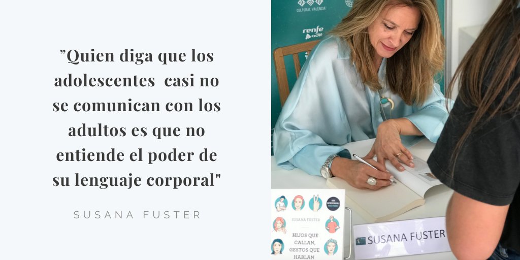 sufuster's tweet image. "Hijos que callan, gestos que hablan" cumple un año. Gracias a todos los que habéis leído el libro, a los que me habéis escrito contándome de qué manera os ha ayudado a conectar con vuestro hijo/hija/alumno #adolescente. La que se siente agradecida soy yo! @editorialespasa #CNV