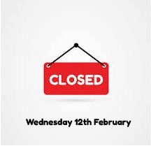 We are going to be closed on Wednesday 12th February for a special event.
Apologies for any inconvenience.
Open as normal from Thursday 13th 10AM - 5PM