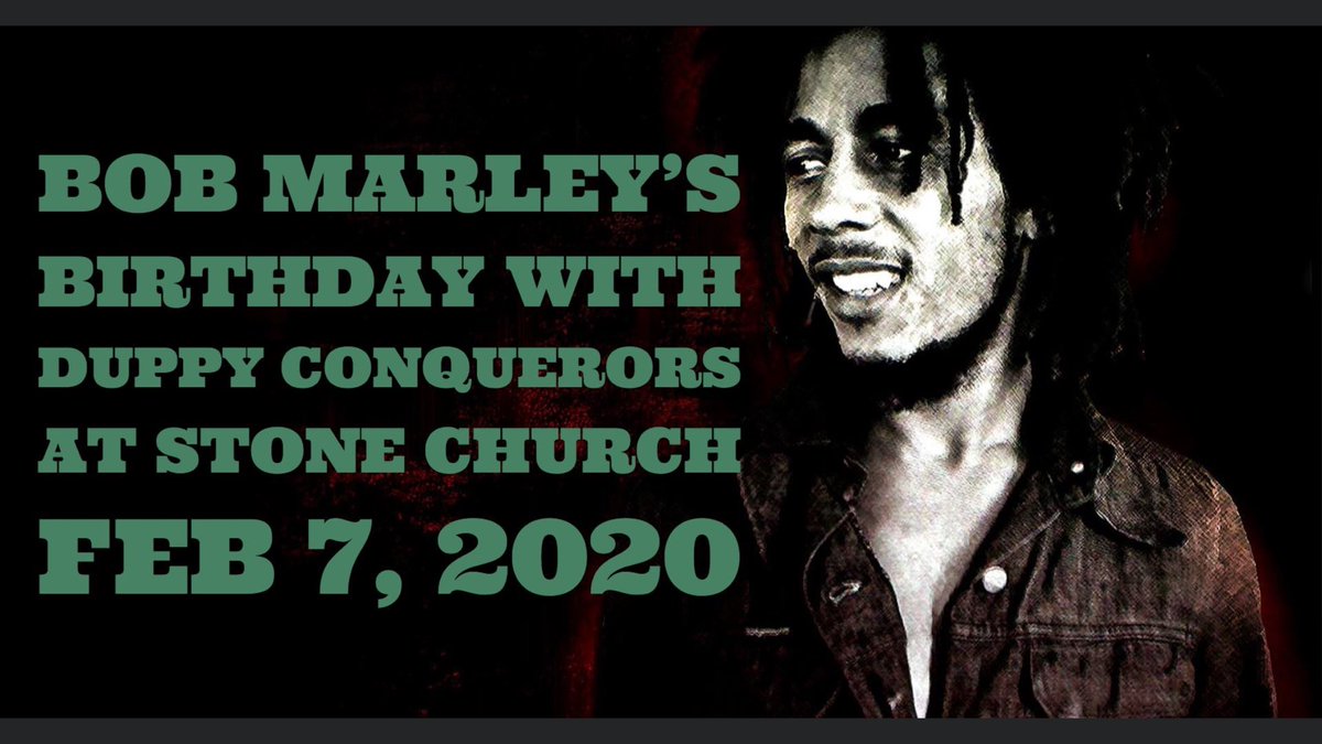 Our annual Bob Marley Birthday Bash with New England's premiere tribute to the music of Bob Marley and The Wailers, the Duppy Conquerors.

Bob Marley was about Spirit. His music touched many souls. It's great to see the Duppy Conquerors capture that spirit and make it live anew.