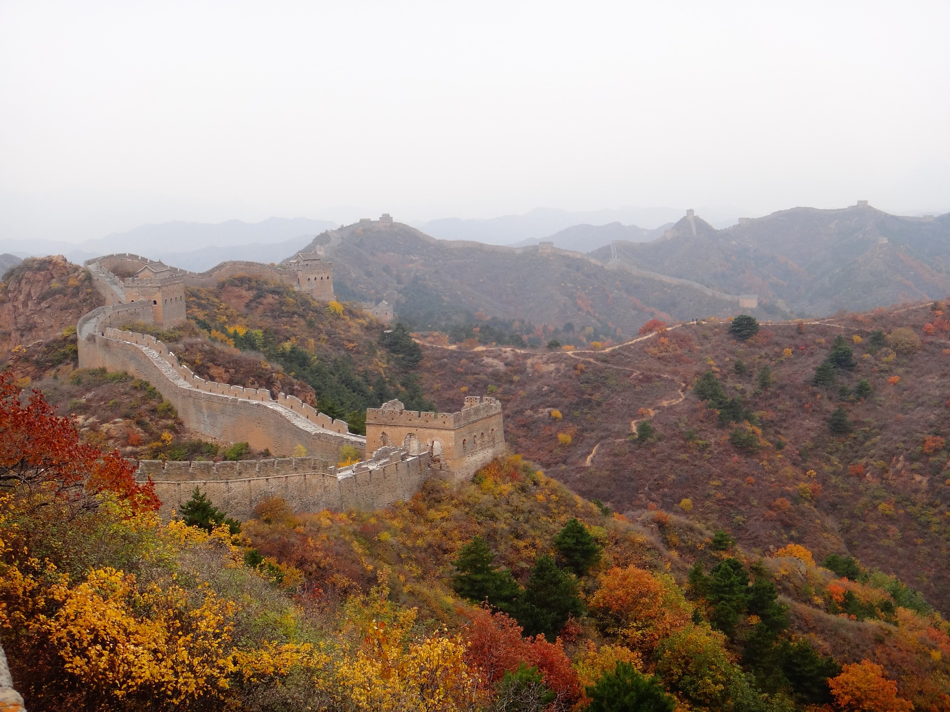 Великая китайская стена осень