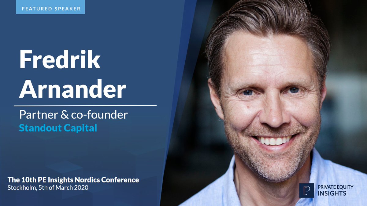 Fredrik Arnander, co-founding partner of <a href="/StandoutCapital/">Standout Capital</a> will be speaking about value creation strategies at our PE Insights Nordics conference taking place in Stockholm, on March 5th.

Check the full agenda and join us: bit.ly/Nordics2020

#NPCD20 #Nordics #PEInsights