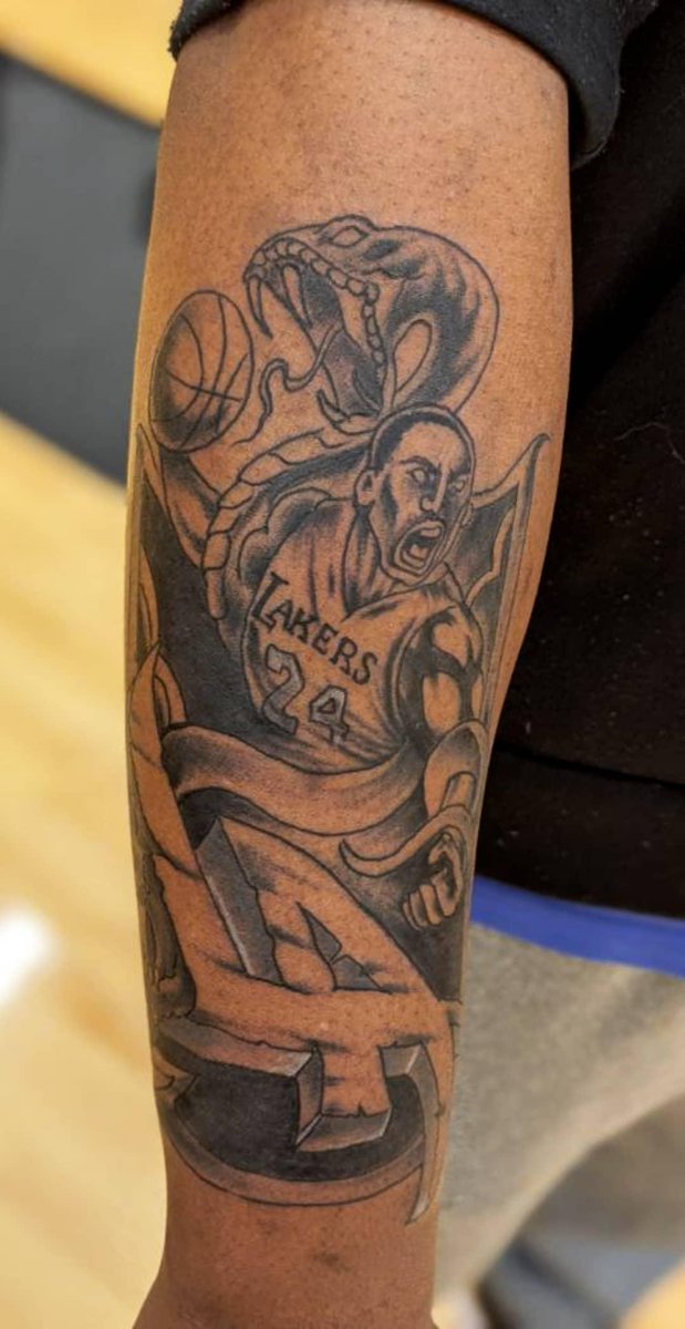 DeshaunAllison's tweet photo. First ink came out pretty good. #MambaMentalityforlife ππͺπΎπ₯π https://t.co/cXynfAtbCE