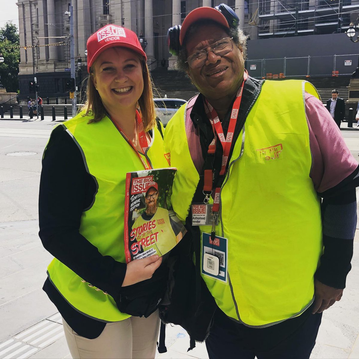 UDIANational's tweet photo. Delighted to take part in The Big Issue’s #CEOSelling campaign this week. Flying our flag were Connie Kirk, National Executive Director @UDIANational, Tanya Steinbeck CEO @UDIA_WA, Danni Hunter CEO @udiavic and Pat Gerace CEO @UDIASouthAust. Fantastic to spend time with vendors! https://t.co/Dvy9DCqhGr