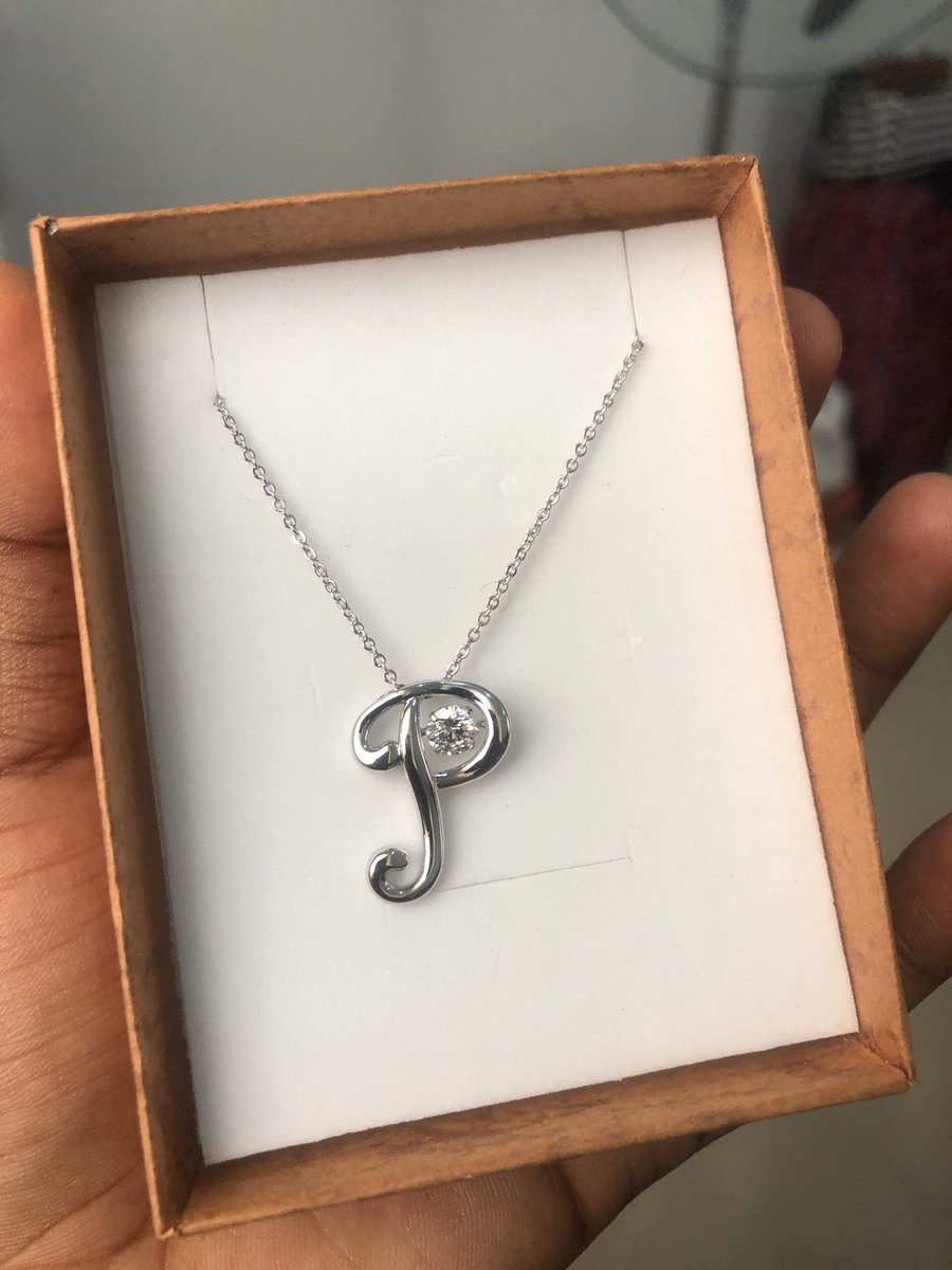 Have you sent in your order yet??? Our sterling silver initial Necklace!!Won't fade or washPrice: 3500Please send a Dm to order your letter Kindly help Rt if you see this!!!