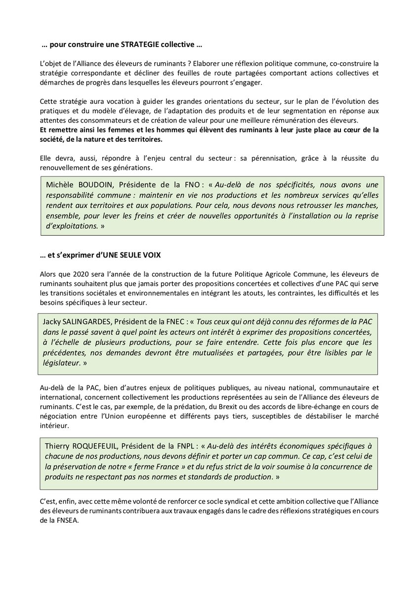 AllianceEleveur's tweet photo. Les éleveurs de ruminants font ALLIANCE, à enjeux communs, stratégie commune... https://t.co/VC3vM4RpDk