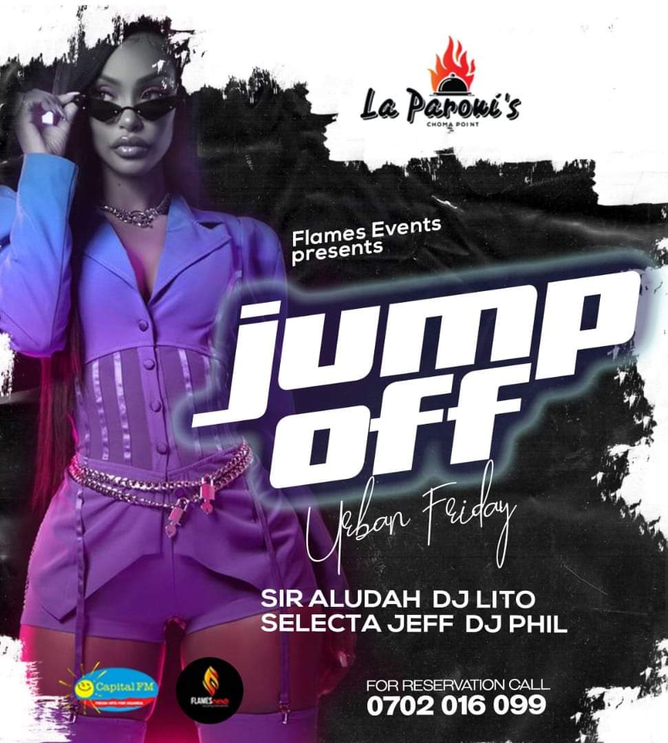 JuliPromoter's tweet photo. Its Friday
#Thejumpoff
@Laparonis_UG
Check in tonight
#flamesevents
@onyango_gareth @sparklepromoz @hakim_sonko @Ugaman01 @HustleKing01 https://t.co/FhJxtQgTGs