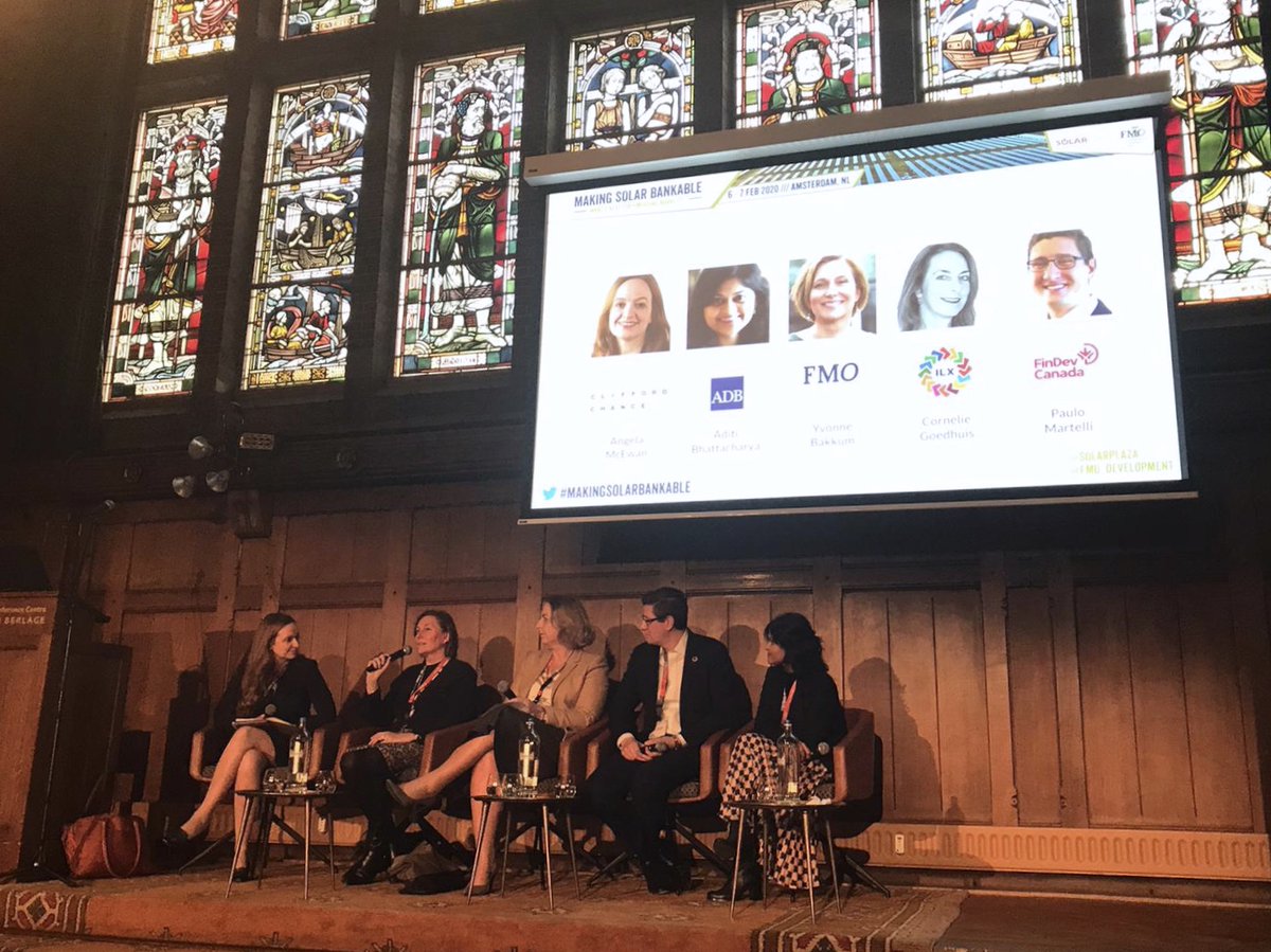 FinDev_Canada's tweet photo. Yesterday, Paulo Martelli, Director, Investments at FinDev Canada, participated in a panel about how DFIs can help mobilize private capital for EFMs duting #makingsolarbankable. @solarplaza (1/2) https://t.co/Zx5Nyn7F4R