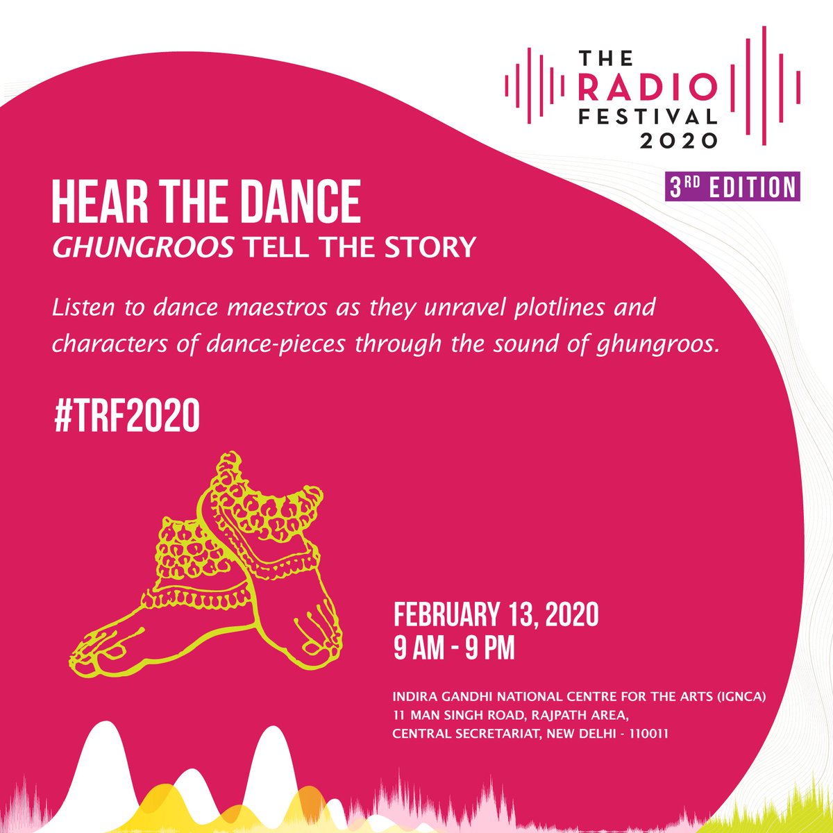 You must have seen a lot of dance performances, it is now time to #HearTheDance at #TRF2020. 
#TheRadioFestival #6DaysToGo