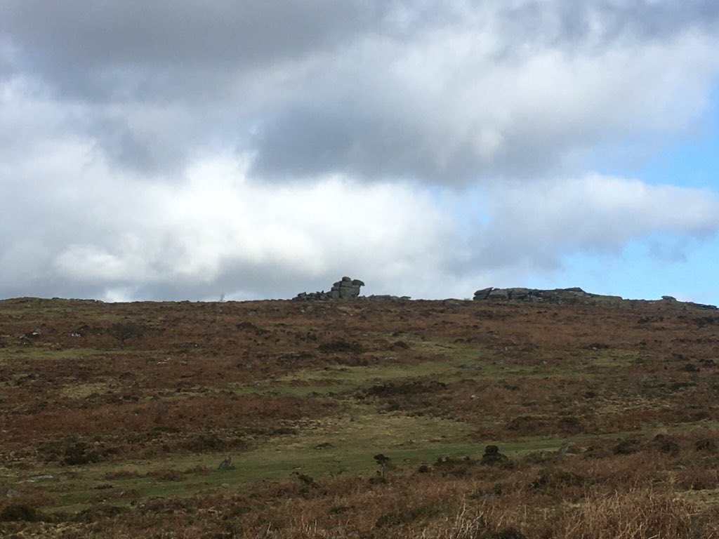 Barbaraswalking's tweet photo. Wednesday walk from #Haytor. #RipponTor #SaddleTor #HaytorQuarry -- mirror images, no need to visit NewZealand. And #CamelRock ? Has it moved from #IslesofScilly https://t.co/tDazbCiamm