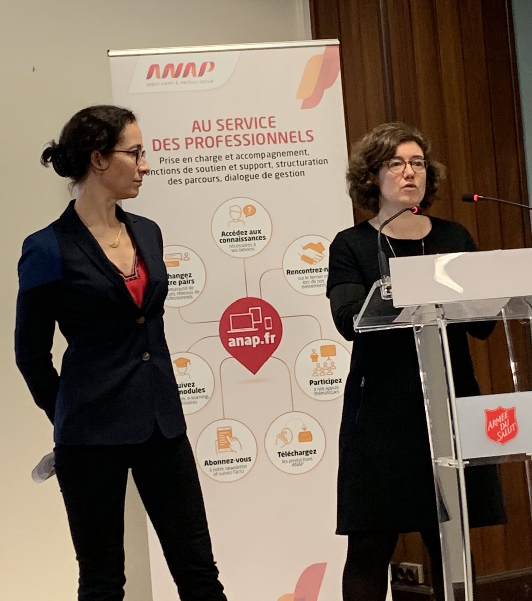 Sophie Martinon <a href="/anap_sante/">ANAP</a> salue l’engagement de la direction générale de la cohésion sociale @MinSoliSante en faveur du #numérique au service du médico-social. 🙏 Virginie Lasserre de sa présence 🙏<a href="/ArmeeduSalut/">Fondation de l'Armée du Salut</a> d’accueillir +150 professionnels présents