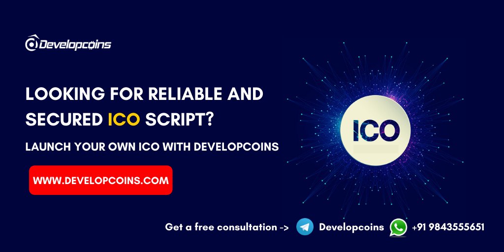 developcoins's tweet image. #ICO increases the number of potential investors to create hype on the projects and explore more peoples will know about the project.
Launch your own ICO platform with the right #ICOScript/#Software - bit.ly/2OAzFZx
