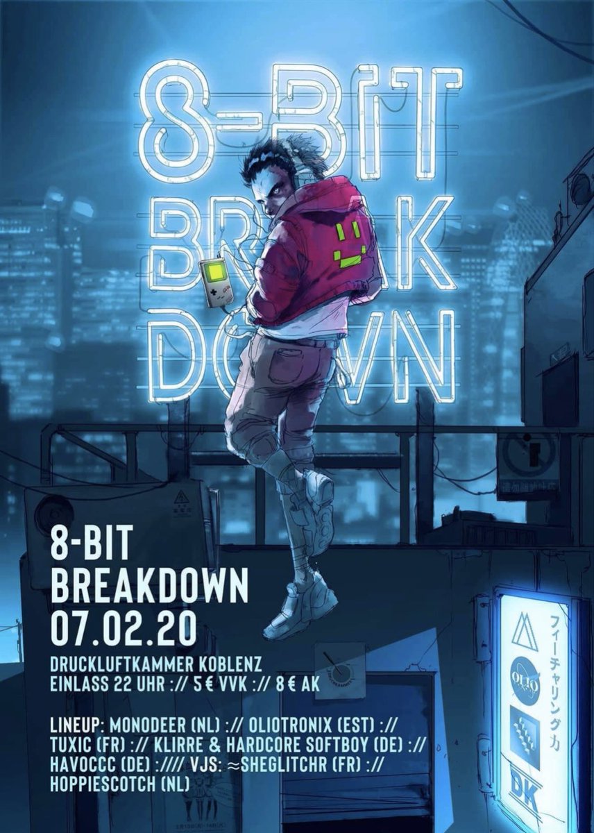 hardcoresoftboy's tweet image. Tonight is the night! If you happen to be anywhere near Koblenz this is where you’ll get your monthly dose of Chiptune. See you there! And don’t forget to thank @havocCcmusic for organizing the event.