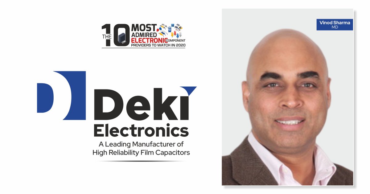 insightssuccess's tweet image. #MrVinodSharma, MD of 
@DekiElectronics. Deki is India’s largest manufacturer of film capacitors and also amongst the largest “Indian” component producer.

Read More- bit.ly/2UuajQR
#networksolutions ##RoutingSwitching #India