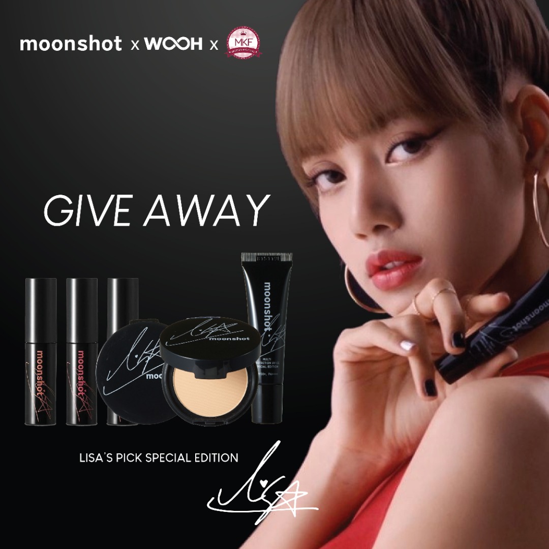 msiakpopfans's tweet image. [#MKFxMOONSHOT] We’re giving away MOONSHOT Lisa's Pick Collection to 2 lucky followers! 💄

Just follow us and retweet this tweet! 🔁

Giveaway duration: 7th~10th February 2020 (00:00)

Winner announcement: 11th February 2020