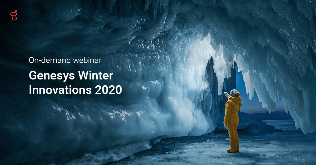 klaus_markussen's tweet photo. In this webinar, @Genesys product leaders cover what’s new this winter in digital, inbound, outbound, orchestration, artificial intelligence, unified communications, reporting, analytics and more. Watch now. https://t.co/pUVoeXm566 https://t.co/QKslKGmKse