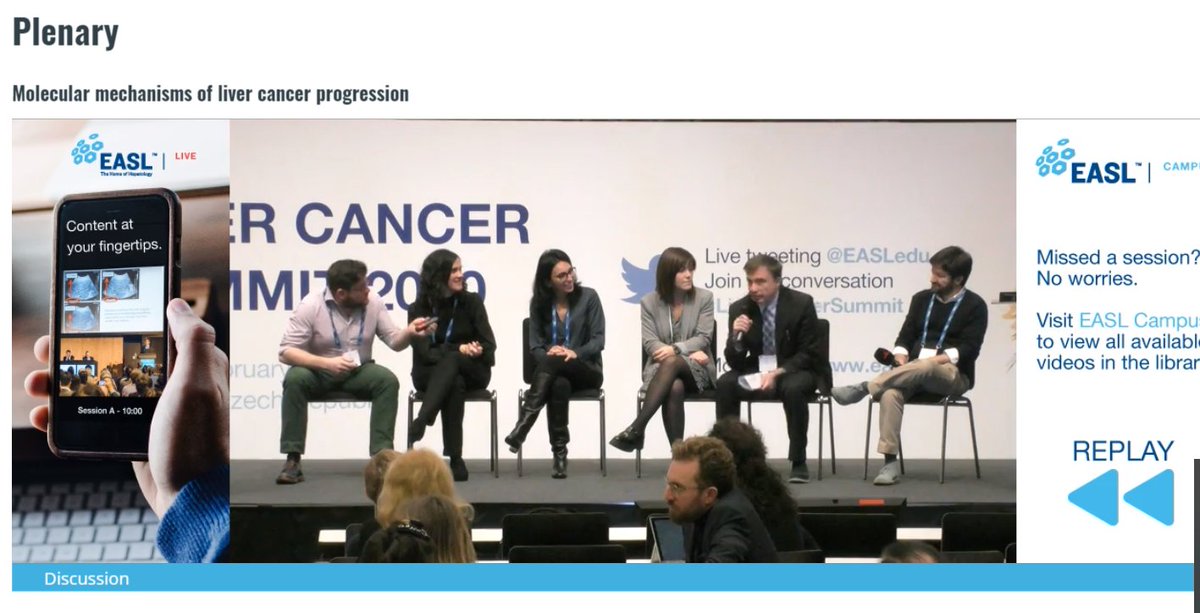 EASLedu's tweet photo. Very interesting discussions ongoin between the speakers and panelists on the possible ways to interfere #liver #cancer #HCC #CCA progression. When #basic science and #cinical science meet #LiverCancerSummit https://t.co/64nIbL6Kfs