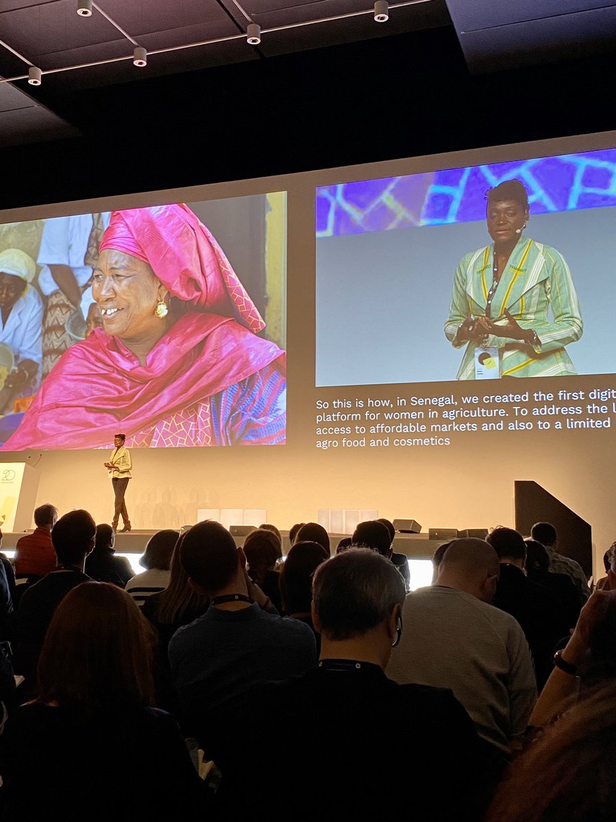 Hey @mousstra1512 ! @Awa_Caba brought Senegal 🇸🇳 tech on stage at Interaction 20 Design Conf in Milano! #ixd20 #kebetu #womenintech
