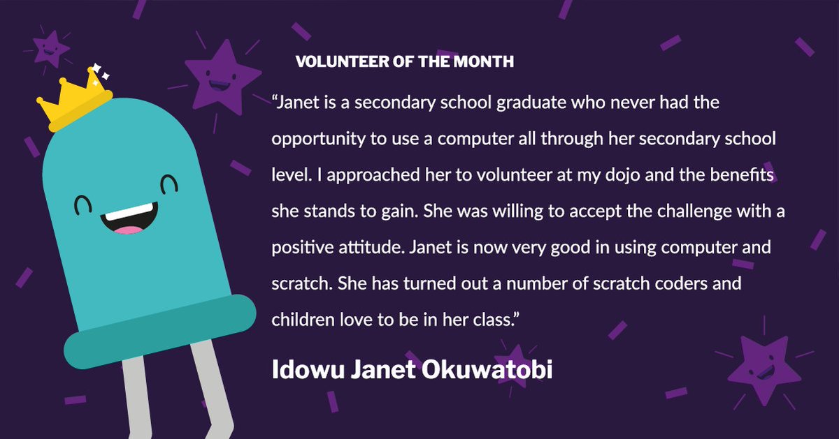 CoderDojo's tweet image. 3 reasons to put someone forward as Volunteer of the Month:
❤️ To recognise & reward their efforts 
🙌 To share what makes your Dojo special
🏆 To be in with a chance of winning prizes!
Nominate someone for FEBRUARY today!
docs.google.com/forms/d/e/1FAI… 
#CoderDojoVolunteer