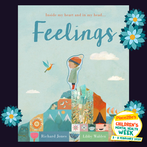 The first book we're highlighting as part of <a href="/Place2Be/">Place2Be</a>'s #ChildrensMentalHealthWeek is "Feelings: Inside my heart and in my head..." from @ttwardrobe and <a href="/apaintedmouse/">Richard Jones</a> , which helps children understand the emotions they experience through incredible illustrations &amp; lyrical text.