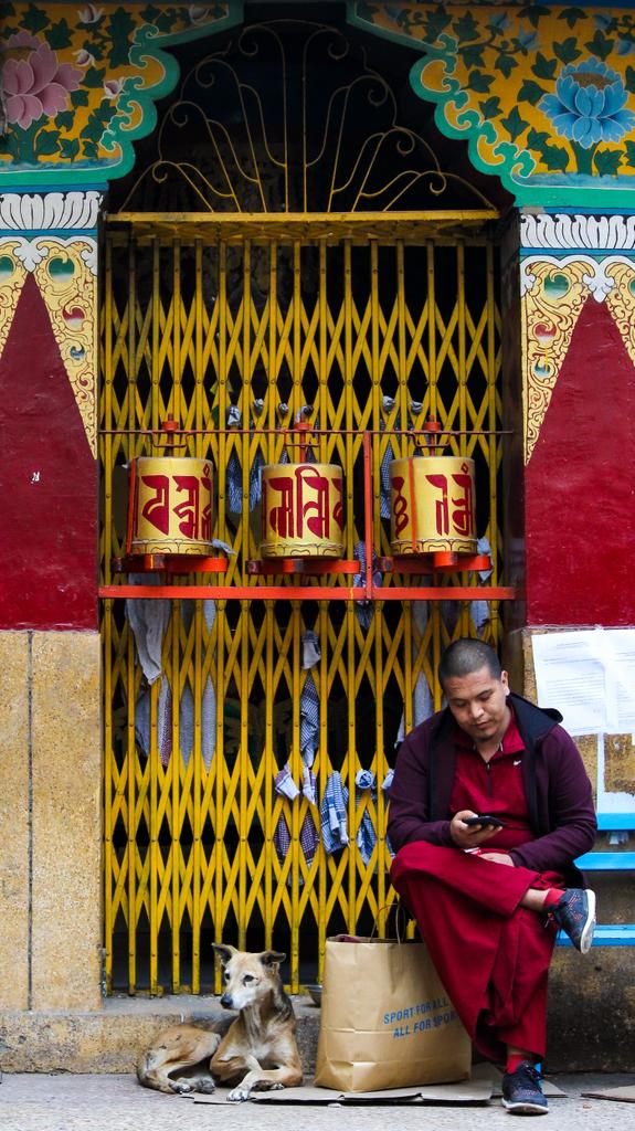 A thought! #monk #Delhi #tibbet #monastery #dogsoftwitter #dogs #street #streetphotography #red #India #IncredibleIndia #photooftheday #photographersofindia #canon #canonindia #Delhitourism @Lightroom @Canon_India