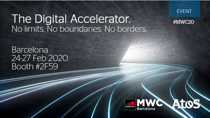 Como en ediciones anteriores <a href="/Atos/">Atos</a> estará presente en #MWC20 que este año girará en torno al impacto transformador del #5G para las empresas, para el sector público y para la sociedad en general, poniendo foco en estas 3 áreas críticas #AI, #IoT y #edge 🔜atos.net/es/events/mwc-…