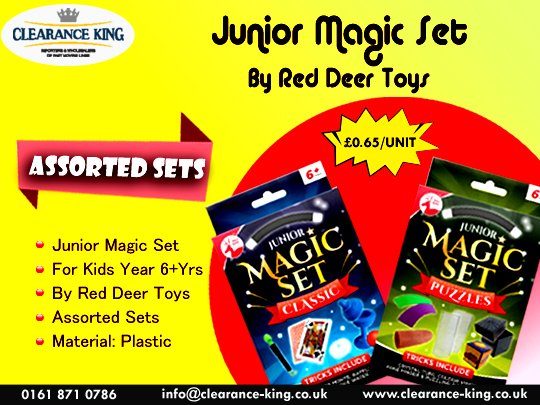 Clearancekinguk's tweet image. Junior Magic Set Assorted Sets for Kids Year 6+ Years
• Material: Plastic
• £0.65/Unit
Buy here: bit.ly/2SnvvVW
#puzzles #magicset