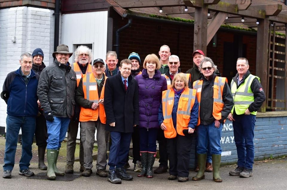 BackTheTrack's tweet photo. The aqueduct steps are finished and were officially opened by Wendy Morton MP on the 31st January just after we had a visit from West Midlands Mayor Andy Street. https://t.co/xnmRi4hY3X