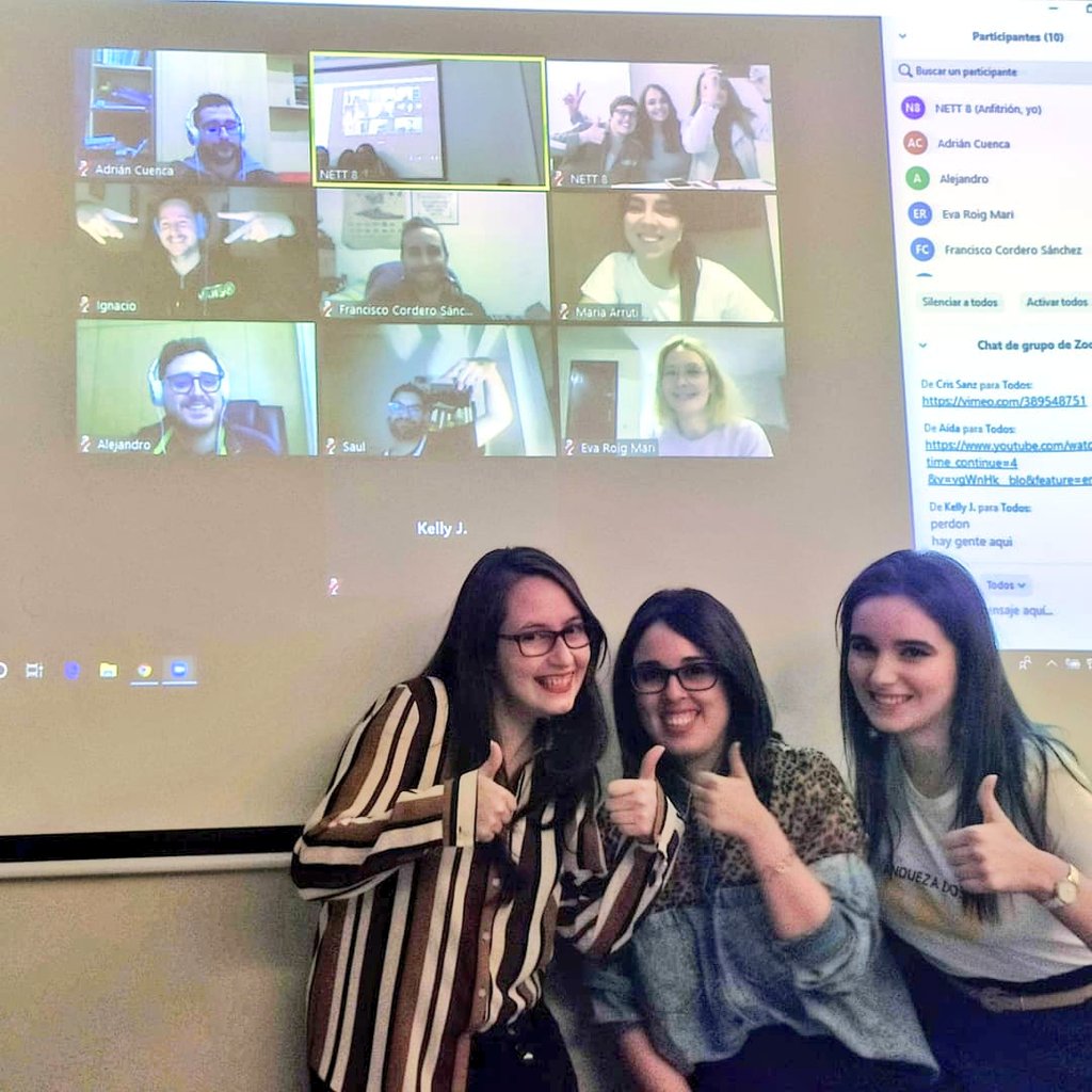 Alumnos de videoconferencia grupos 3 y 4 de la promoción 18 del #MasterMPD bien sonrientes por haber alcanzado sus objetivos. Además tuvimos el lujo de poder desvirtualizar a <a href="/LaPrincesaDigi1/">LaPrincesaDigital</a> #Madrid <a href="/soyanduezadosal/">Soy Andueza Dosal</a> #Cantabria y <a href="/AidaUbedaSipan/">comunicaOn📣</a> #Zaragoza 🔝🔝