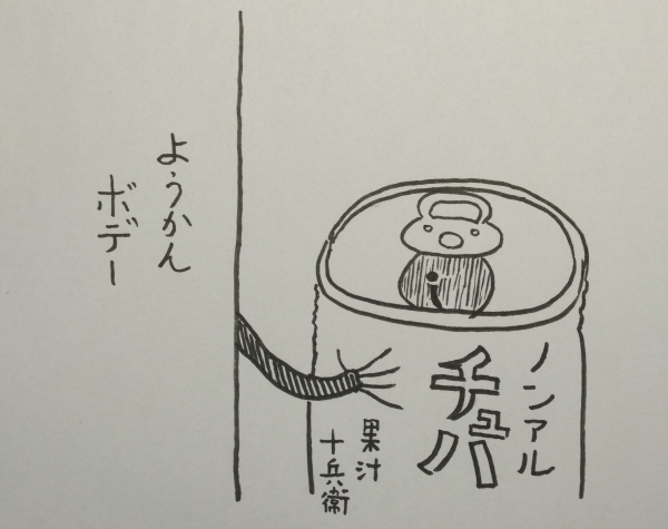 缶の中から覗いているアレです。 