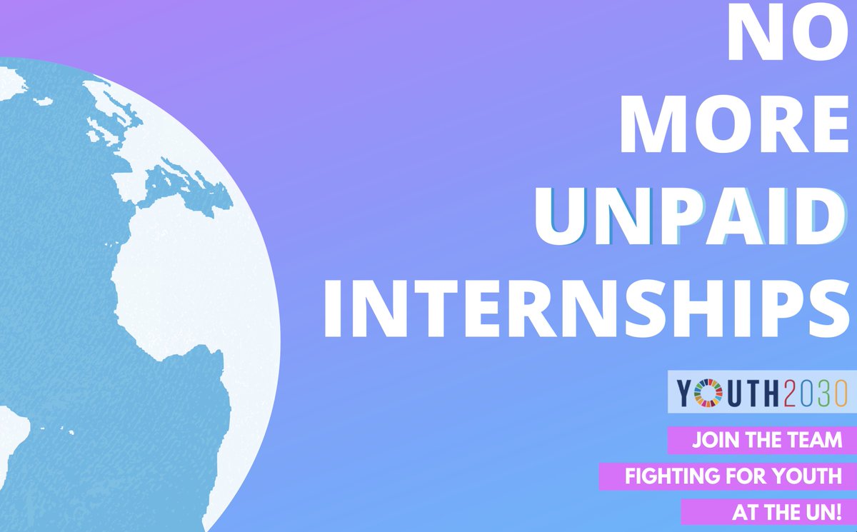 UNVolunteers's tweet image. 🚨NEW OPPORTUNITY🚨

🧐Want to experience the work of @UN and become a change-maker?

We have partnered with @UNYouthEnvoy and decided to challenge unpaid internships at the @UN by launching a new paid fellowship program! RT if interested💪🏻 

🙋Apply here! bit.ly/2SkXkOF