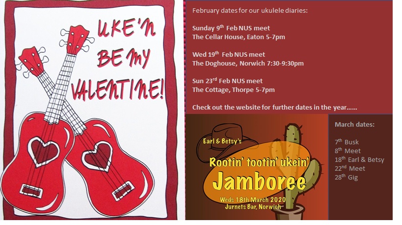 More dates on our website norwich-ukulele-society.co.uk Come and join us! We welcome everyone 😊