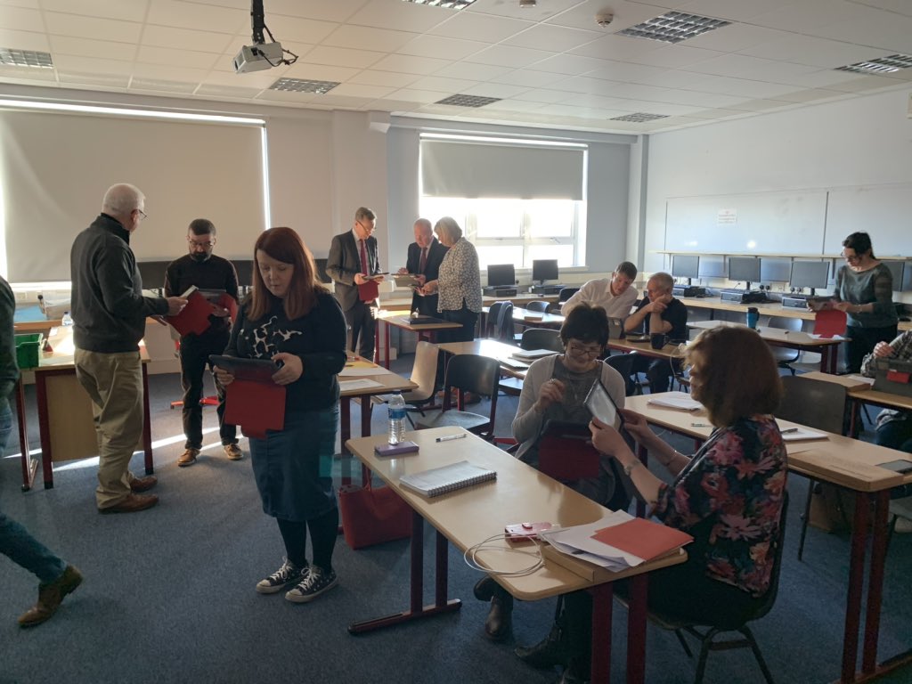 LourdesSec's tweet photo. It may not be a day of learning for the pupils but it certainly is for Lourdes staff.#connectedlearning #investinginstaff #ipadtraining #gettingtoknowyouripad https://t.co/CfU6H9UYi8