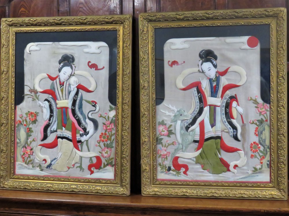 Vintage Textiles and Embroidery
antiques-atlas.com/antiques/Vinta…

Victorian Alphabet Needlework Sampler Tapestry
id code as963a107
antiques-atlas.com/antique/victor…
<a href="/dragonflyantiq1/">Dragonfly Antique</a>  

Pair of Japanese Silk Panels
id code as565a542
antiques-atlas.com/antique/pair_o…
From Lemon Tree Antiques