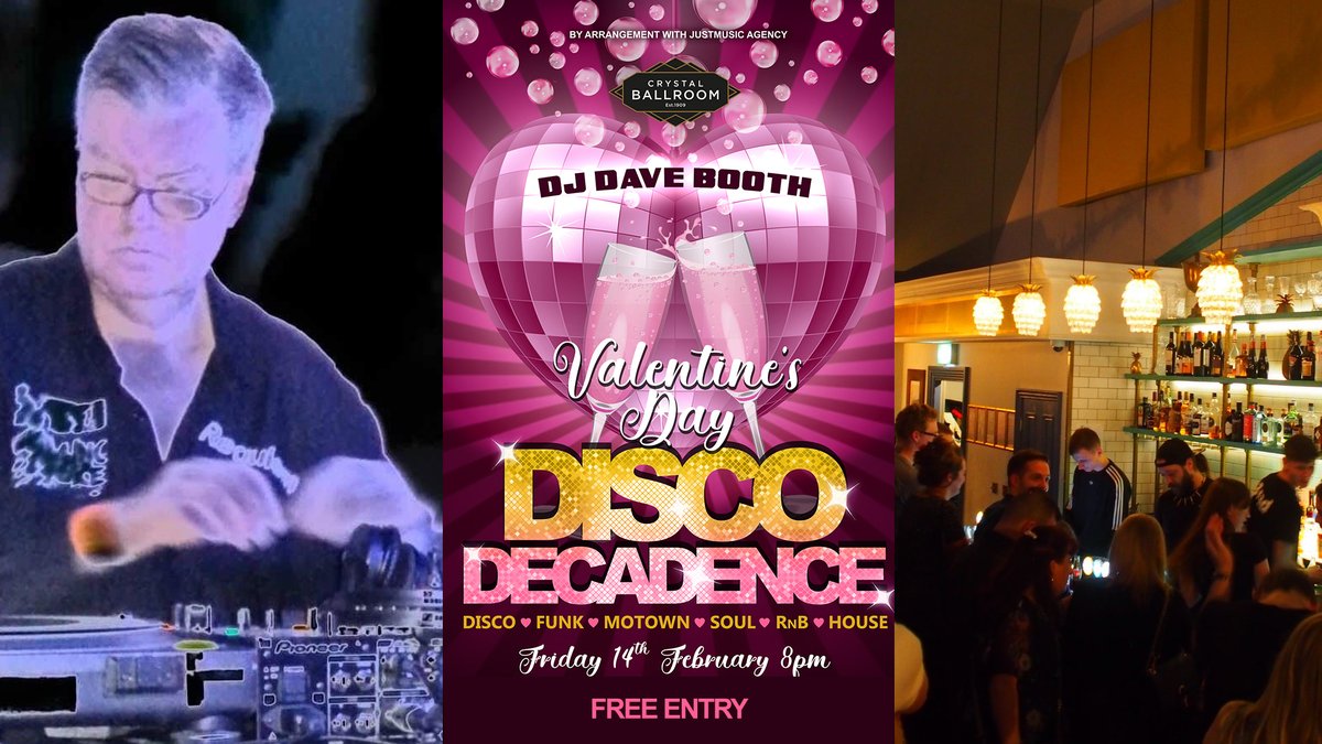 💕We're feeling the love this Valentine's Day!💕Bring your partner or your bestie and get FREE ENTRY next Friday. Our DJ's💿Disco Decadence💿 set includes all the best in disco, funk, soul, rnb, house and motown.💃🏻🕺🏼 <a href="/djdavebooth/">PIPS(ROXYROOM)MCR</a> #glossop #disco #ValentineDay2020 #ValentineWeek