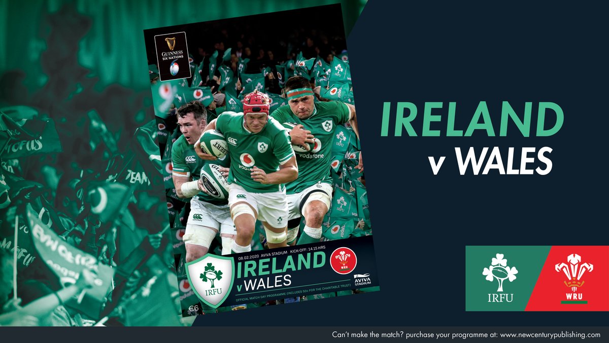 NewCentury_P's tweet photo. Heading to the big @IrishRugby match today?
Don’t miss your chance to #WIN match tickets.
Details inside official match programme

Can’t make the match? Order online https://t.co/EvFGX6OQ85

 #IREvWAL #SixNations https://t.co/oFem0qMLJ8
