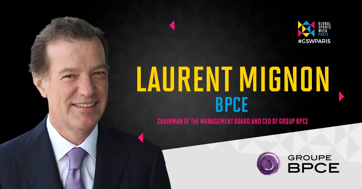 GroupeBPCE's tweet photo. 📣 A ne pas louper cet après-midi à la #GSWParis, l'intervention de Laurent Mignon, président du directoire du Groupe BPCE de 15h55 à 16h30 à l'Arena. A suivre... https://t.co/NIGFMrKBWM