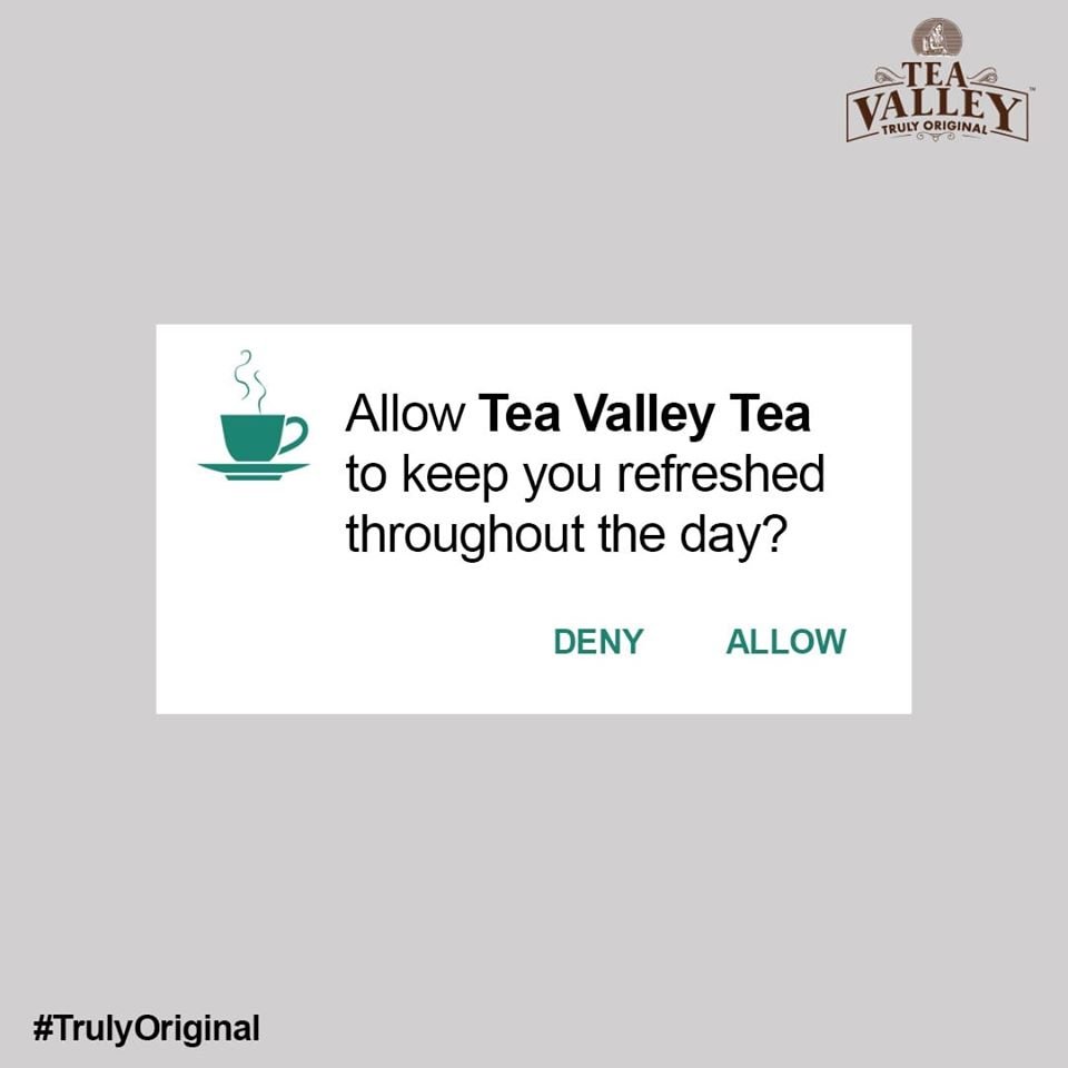 TeaValleyTea's tweet photo. Allow us to fill your day with freshness.
Buy now : https://t.co/vor6dCRWLb
.
.
#RealPermission #trendingformat #Trending #SocialMediaTrends #TeaValley #Tea #Teastory #Teatales #LoveForTea #TeaTime #AssamTea #AmitabhBachchan #TrulyOriginal #TeaAddict #Instaphoto #Chai #ChaiAddict https://t.co/2v9qYSc7Hr